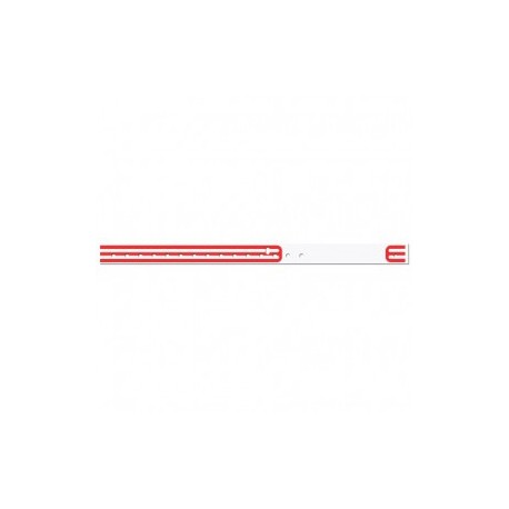 Brazalete de identificación térmico compuband con broche pediátrico rojo de 1 1/8 con 500 - Envío Gratuito