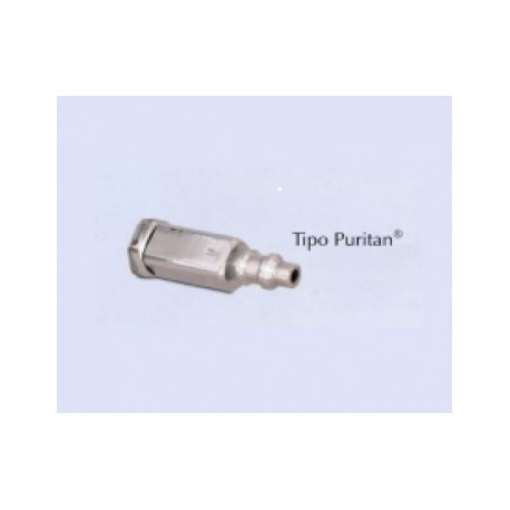 Conector enchufe tipo Puritan N2O para manguera 5/16" (8mm) - Envío Gratuito