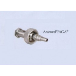 Conector enchufe rápido para "Aramed" Nitrogeno para equipo doble 1/4 NPT - Envío Gratuito