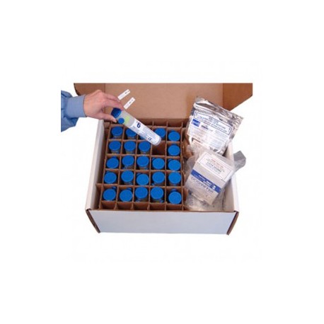 Kit con 25 cartuchos EOGas 6 serie 3 (11 gr), 25 humidichips, 25 dosímetros y 25 bolsas (56x91 cm) - Envío Gratuito