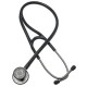 Estetoscopio cardiophon negro, acero inoxidable, en caja expositora de cartón - Envío Gratuito