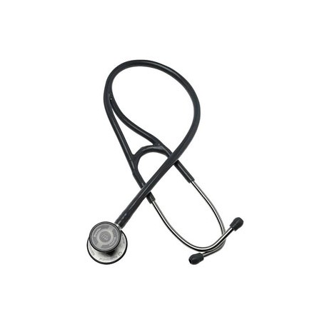 Estetoscopio cardiophon negro, acero inoxidable, en caja expositora de cartón - Envío Gratuito