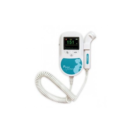 Doppler fetal pantalla LCD a color 3 modos de operación transductor de 2.5 Mhz - Envío Gratuito