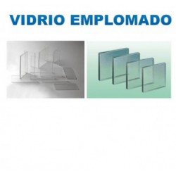 Vidrio emplomado de 24 x 36", 8mm espesor, 1.7 - 1.92mm protección, peso de 19.9kg - Envío Gratuito